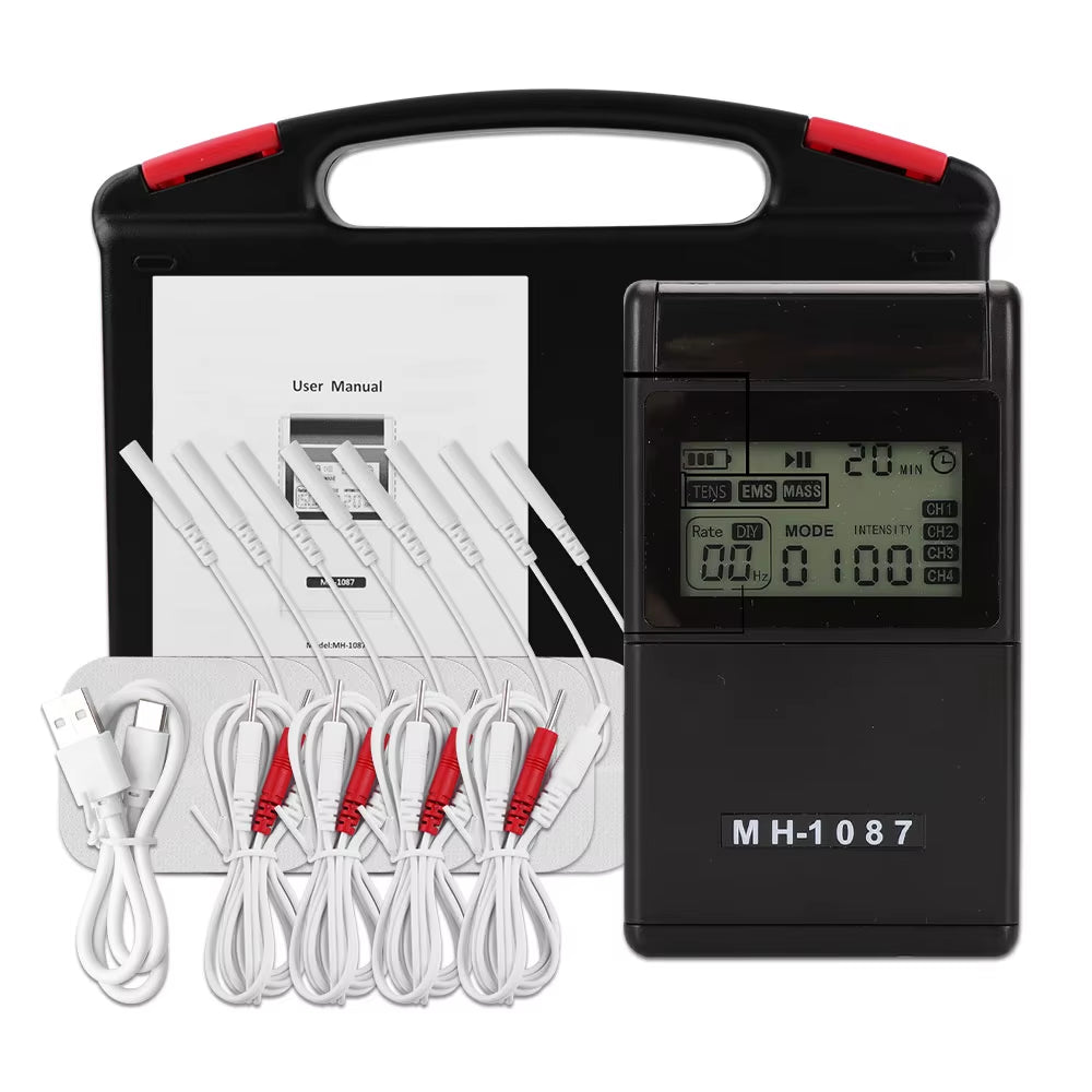 EMS TENS Unit Machine EMS Electric Muscle Therapy Stimulator Physiotherapy Pulse Electric Massage Device Back Body Neck Massager