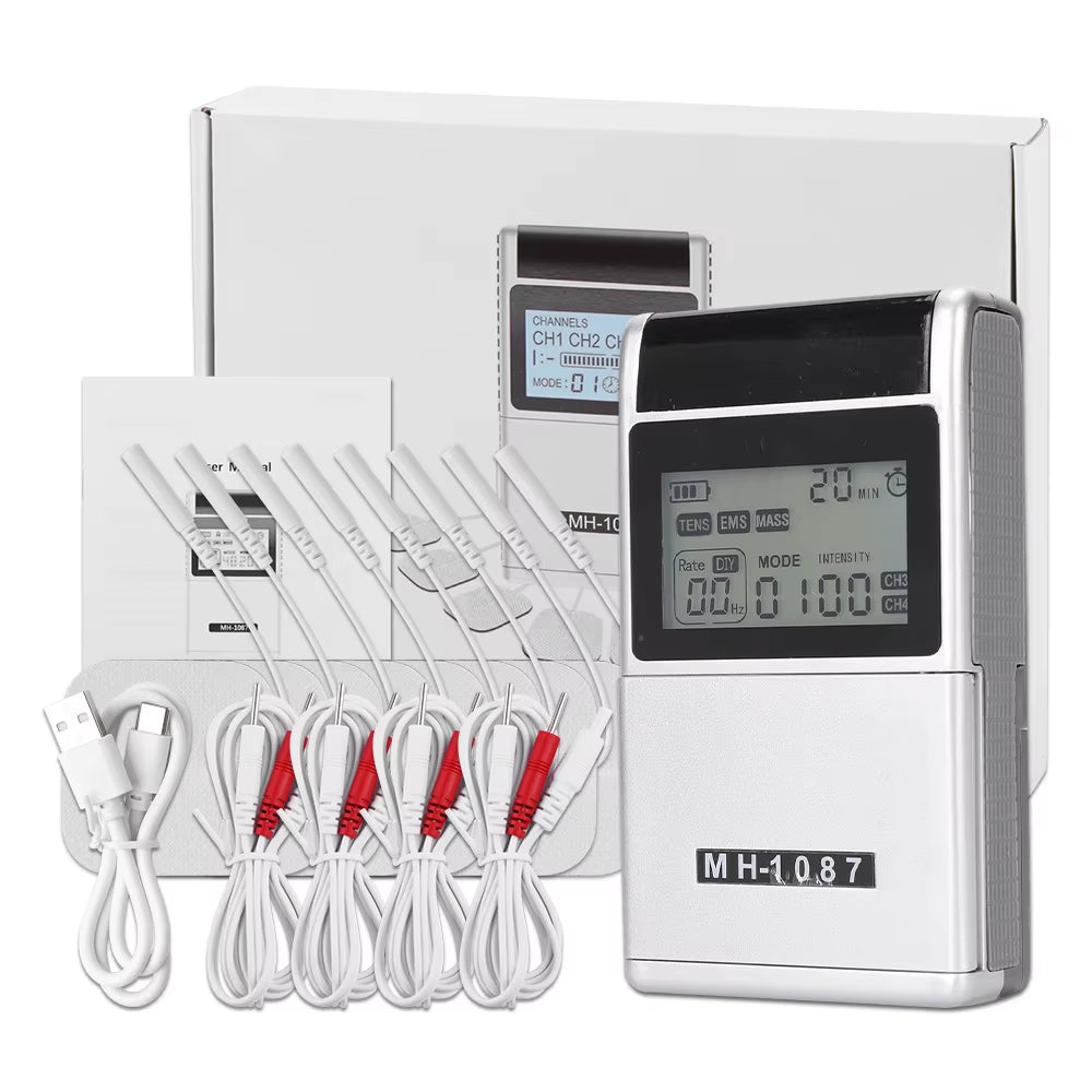 EMS TENS Unit Machine EMS Electric Muscle Therapy Stimulator Physiotherapy Pulse Electric Massage Device Back Body Neck Massager