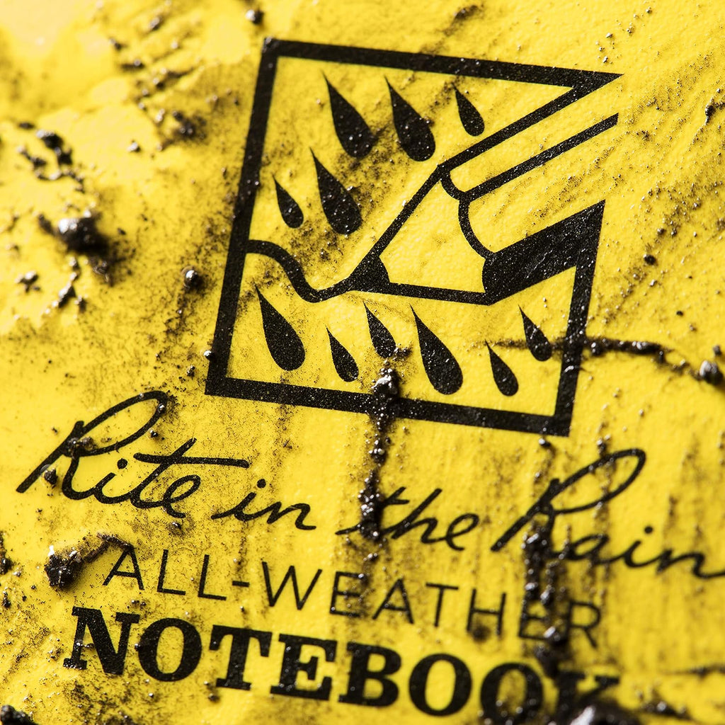 Weatherproof Side Spiral Notebook, 4.625" X 7", Yellow Cover, Universal Pattern, 3 Pack (No. 373L3)