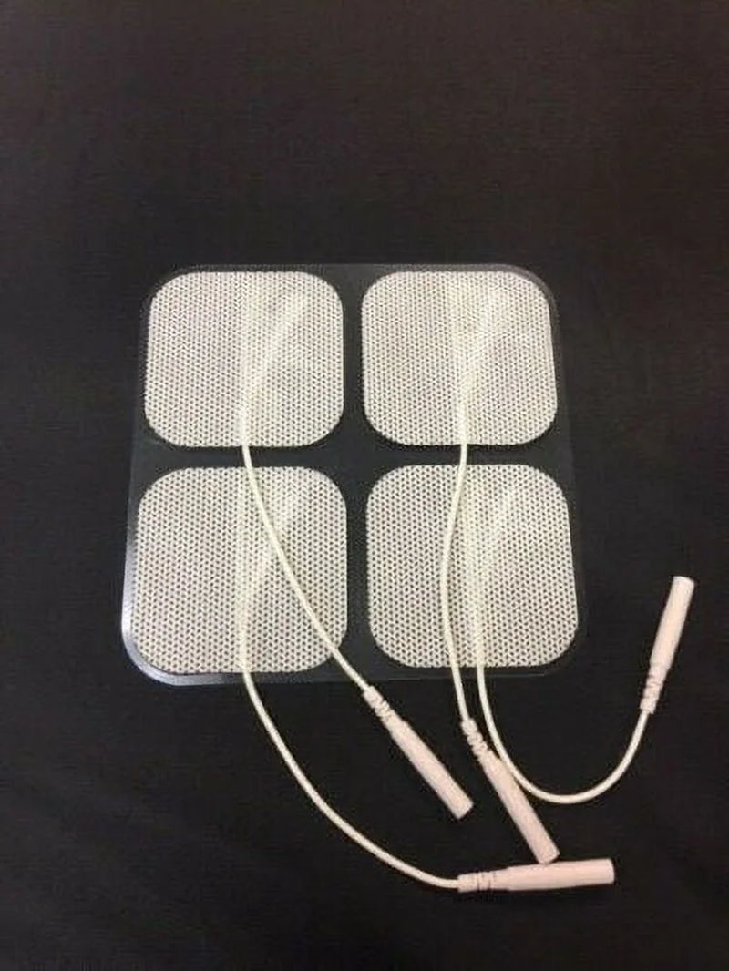 40 Electrode Pads Tens EMS Machine Units 2X2Inch White Cloth BULK