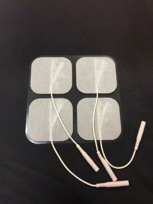40 Electrode Pads Tens EMS Machine Units 2X2Inch White Cloth BULK