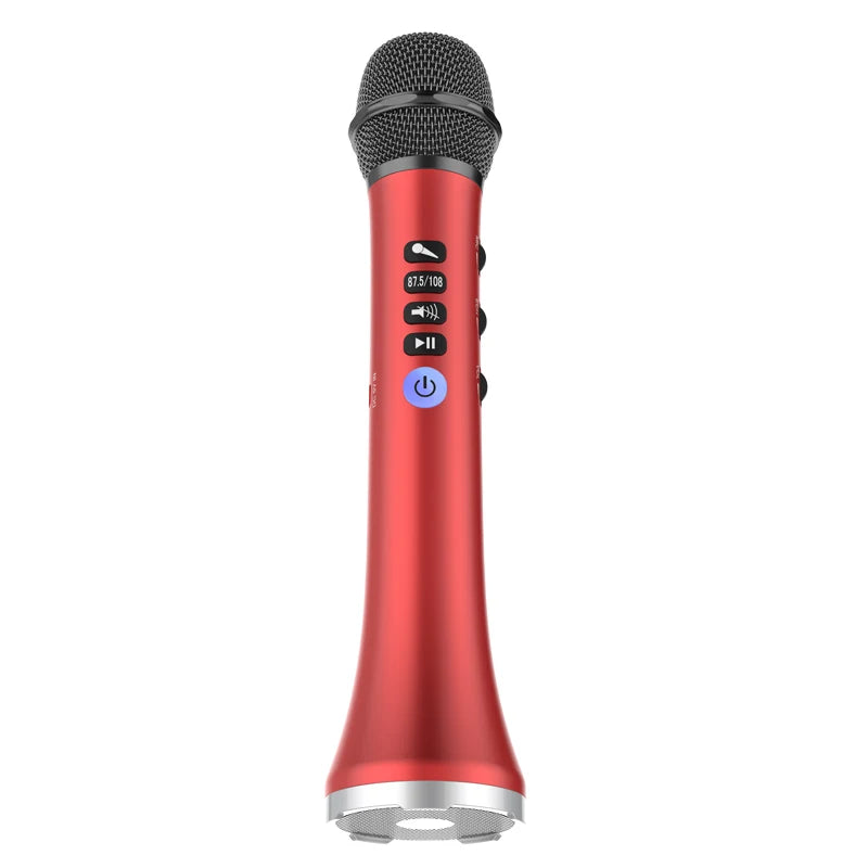 L-698 15W Wireless Karaoke Microphone Bluetooth Speaker 4000Mah 2In1 Handheld Sing&Recording KTV Player for Ios/Android